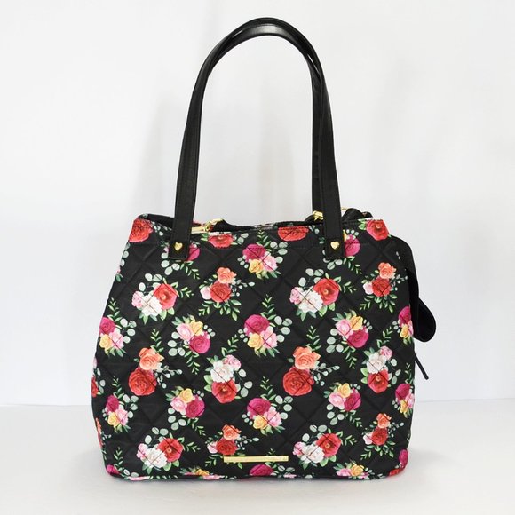 Nwt Betsey Johnson Quilted Tote Bag & Wristlet Set - Picture 4 of 10